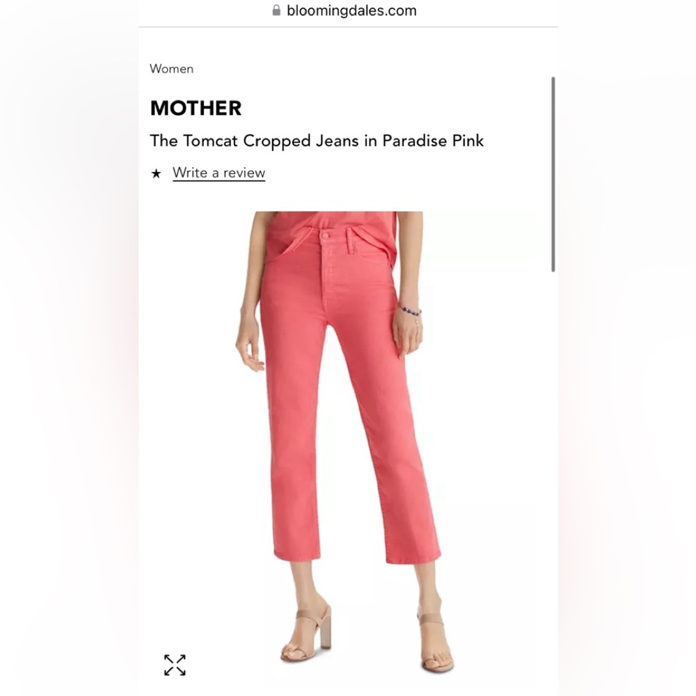 MOTHER. The Tomcat. Paradise Pink. Size 26.